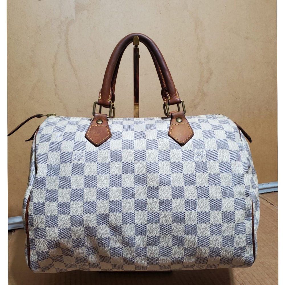 LOUIS VUITTON Damier Azur Speedy 30